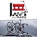 Lljsszr Bicycle Fork Mount Lock Bike Rack Accessories Rear Bike Rack Equipment Front Fork, Red