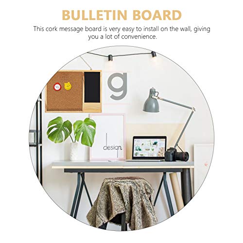 ARTIBETTER Bulletin Board 28X21cm Placa Da Cortiça de Madeira para Cozinha de Casa Escritório Decora