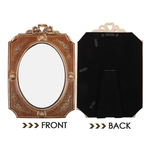 Miroir décoratif rétro avec nœud pour embellir une entrée - 4