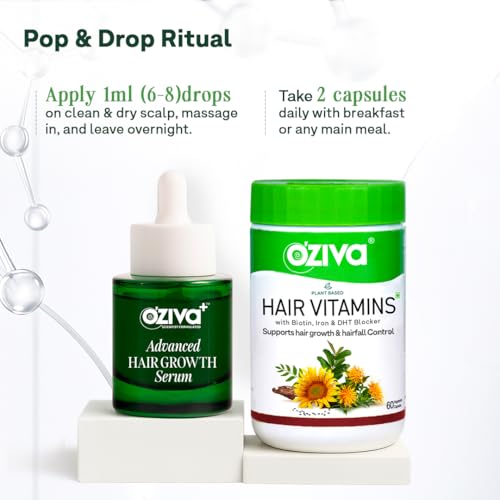 OZiva Store OZiva Hair Growth Serum 30ml + Vitamin Capsules 60 Cap - Image 8