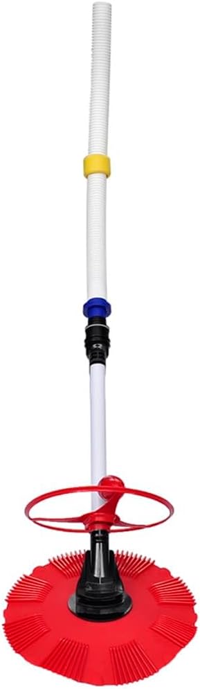 Automatic Pool Cleaner, Red and Black Plastic Rubber, 21.7x16.5x28.7 Inches, High Suction Power for Outdoor Inground Pools, Pool Cleaning Equipment