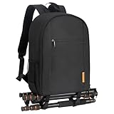TARION TB-M Borsa per fotocamera Zaino per fotocamera DSLR con parapioggia impermeabile Scomparto per laptop Fotografia Custodia per zaino Borsa per foto nera