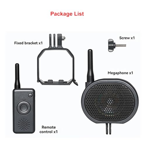 OURHZTB Mini 4 Pro Drone Speaker Real-Time Megaphone Portable Interference-Free 2000m Long Distance Microphone Loudspeaker Intercom Speaker for DJI Mini 4 Pro Drone Accessories