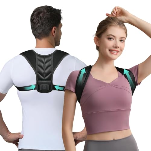 Gntodebj Corrector Postura Espalda, 68 91cm de Busto Ajustable Corrector de Espalda de Material Suave y Transpirable para Hombre Mujer Espalda Recta Hombro