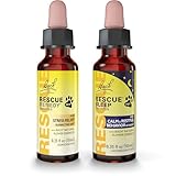 Rescue Remedy Pet Stress & Sleep Bundle - Includes Rescue Remedy Dropper 10mL & Sleep Dropper 10mL - With Bach Natural Flower Essences - Sedative-Free, Homeopathic Liquid Formula - For Dogs & Cats