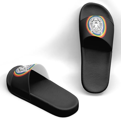 Pitovozu Animal Tiger Slippers for Women Men Comfotable Sandals Non Slip Home Bedroom Pool Shower Outdoor Slide Slippers2