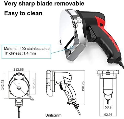 MLUENF Machine, Professional Electric Kebab Knife Handheld Electric Kebab Slicer For Lamb, Pork, And Chicken Doner Kebab Slicer - Image 7