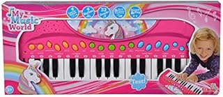 Simba 106832445 - My Music World Keyboard, 32 przyciski, różne tryby dźwięku, 4 rytmy, demos, 42 cm, od 3 lat