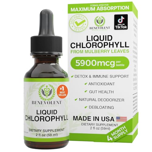 Benevolent Chlorophyll Liquid Drops – Detox &...