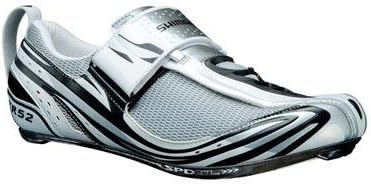 Shimano SH-TR52 Men's Triathlon Cycling Shoe, White/Black, 44