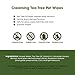 Best Pet Supplies Pet Grooming Wipes for Dogs, 100 Pack, Plant-Based Deodorizer for Coats & Dry, Itchy, or Sensitive Skin, Clean Ears, Paws, Body, & Butt - Cleansing Tea Tree