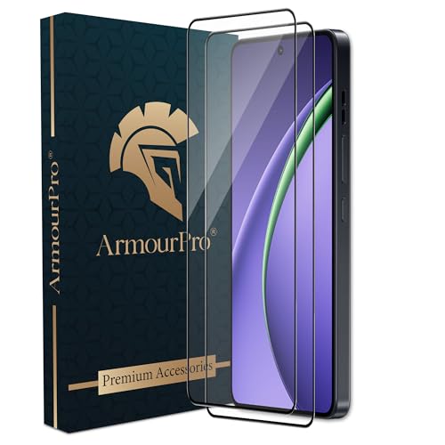 Image of ArmourPro Military Grade Gorilla Tempered Glass Compatible For Oppo K13 Turbo and K13 Turbo Pro (6.8 Inch) With Easy Installation Kit for Smartphone| Edge-To-Edge Protector Coverage | Black, Pack of 2