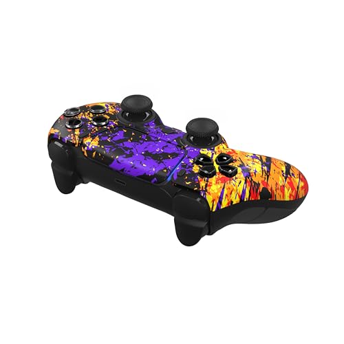 Image of Custom Controllerzz Custom Wireless Controller Compatible with PS5 - Multiple Designs Available (Inferno Galaxy)