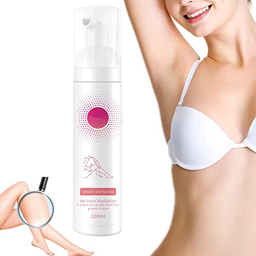 Beeswax Hair Removal Mousse, Hair Removal Spray,Gentle Beeswax Hair Removal Mousse, for Men Women Legs Hands Arms Underarms (1PCS-100ML)