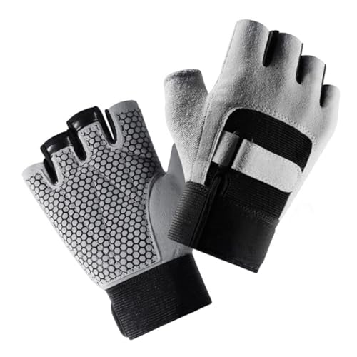 CORHAD Halbfinger Fitness Handschuhe Für Damen Und Herren Zum Gewichtheben Atmungsaktiv Und Langlebig Mit Rutschfester Handflächenpolsterung Für Sport Und Gymnasium