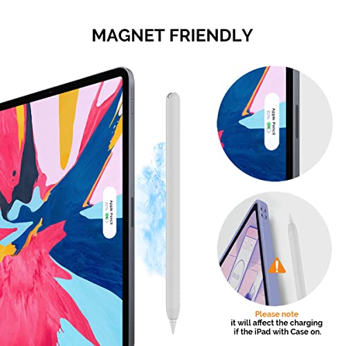 AhaStyle Silicone Case for Apple Pencil 2nd Generation & Apple Pencil Pro (2024) Sleeve Skin Ultra Thin Apple Pencil Protective Cover Compatible with Magnetic Charging and Double Tap (White) - Image 4