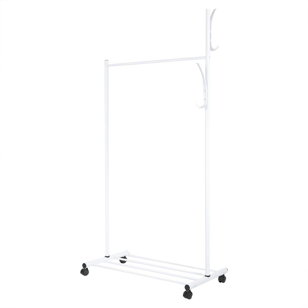 3 in 1 Multifunctional Iron Clothes Garment Hanging Rack Rail Shoes Organizer Hat Holder 31 5 17 7