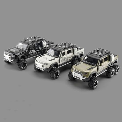Image of 6X6 Defender Toy Car Diecast Metal Model Toy Car for Kids Boy Girl Alloy Pull Back with Sound and Light Gift Collectible