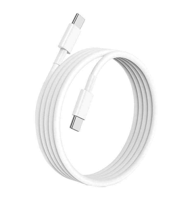 Type-C To Type-C Cable For vivo iQOO 15 Original USB Data & Charging Cable PD Dash WRAP Fast Charging 60W High Speed Rapid Fast Turbo QC 3.0 Charging Cable (White, 4Amp, SZ.N10)-picture-37