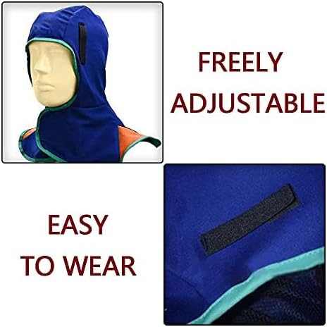 FR Welding Hood Fireproof and Washable Welding Caps Welding Neck Protector for Head Protection