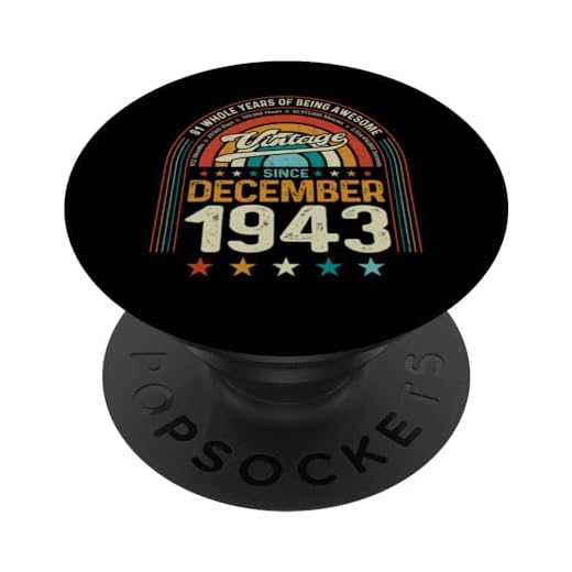 81 cumpleaños 81 años de ser impresionante nacido en diciembre de 1943 PopSockets PopGrip Intercambiable