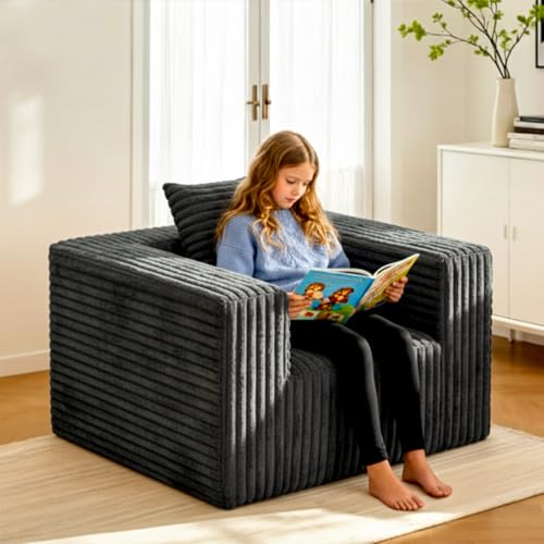 Single Cloud Sofa with High Backrest