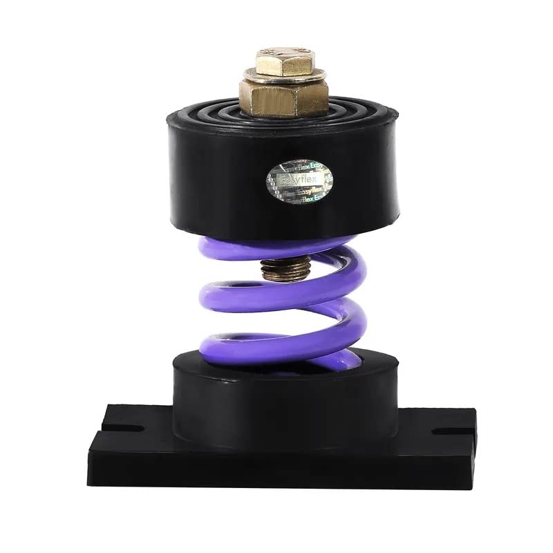 Easyflex Cup Spring Mount Isolator, Load 250 kg and 1" Deflection (Purple, Pack of 1)