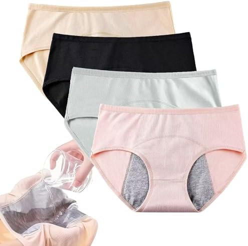 PLJILE Women's double-layer underwear, 95% cotton, comfortable and close-fitting, move however you want.