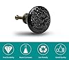 Seimneire 12pcs Black Cabinet Knobs, Retro Ceramic Dresser Knobs, 34mm / 1.3" Drawer Knobs Door Knobs Drawer Pulls Dresser Handles with Mounting Screws #3