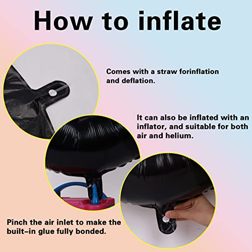 40 Inch Black Number 6 Balloon Large Size Jumbo Digit 6 Mylar Foil Helium Black Balloons For 6Th Birthday Party Boys Girls Celebration Decors 6 Years Old Anniversary Photo Shoot For Kids Gift #TOP6