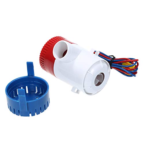 mewmewcat Bomba elétrica de 12 V Bomba de esgoto marinha 1100GPH Bomba de água submersível para barc