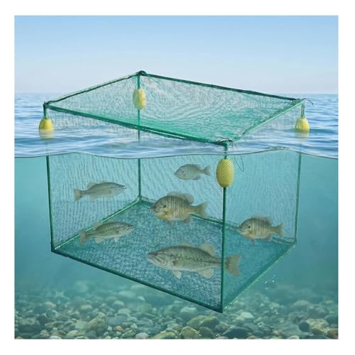 Rygcrud Cage À Poissons Flottante Panier Vivier, Filet...