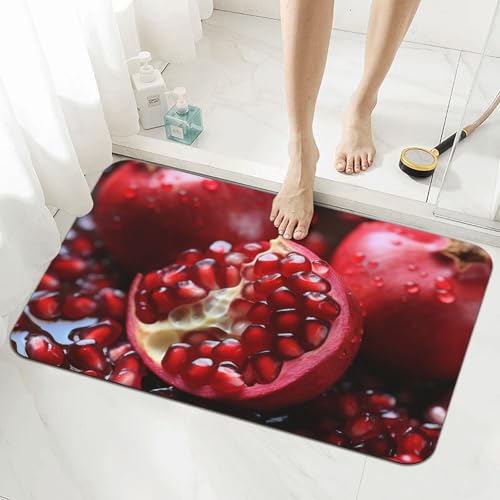 Tapis de bain en pierre de diatomée premium motif grenade