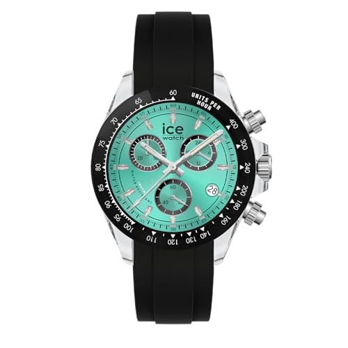 Ice-Watch montre chronographe homme 41mm en silicone noir au style moderne