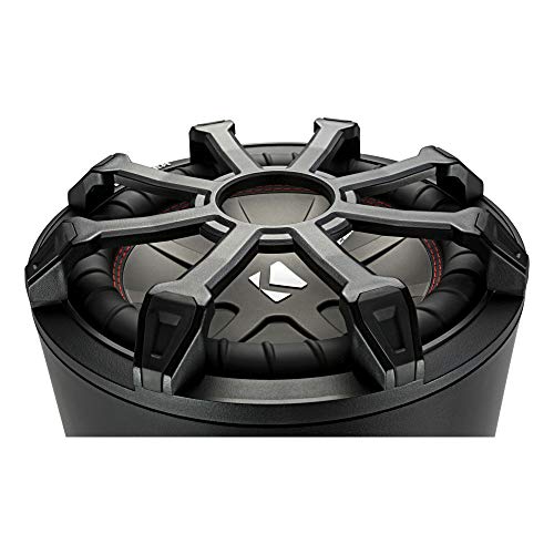 Kicker 46CWTB84 TB8 8-inch Loaded Weather-Proof Subwoofer Enclosure w/Passive Radiator - 4-Ohm, 300 Watt