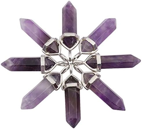 Nupuyai Collana Con Ciondolo Ala D'Angelo In Cristallo: Pietra Di Guarigione Reiki Intagliata A Mano, Cordino Regolabile 50-63 Cm Per Uomo E Donna, Regalo Spiritualità