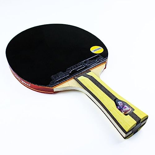 DHS H4002 4 Stars Table Tennis Racket, DHS Hurricane 3 + G888 Rubber, 7 Ply Wood Ping Pong Racquet with Free Round Bag (Long Handle FL) - Image 3