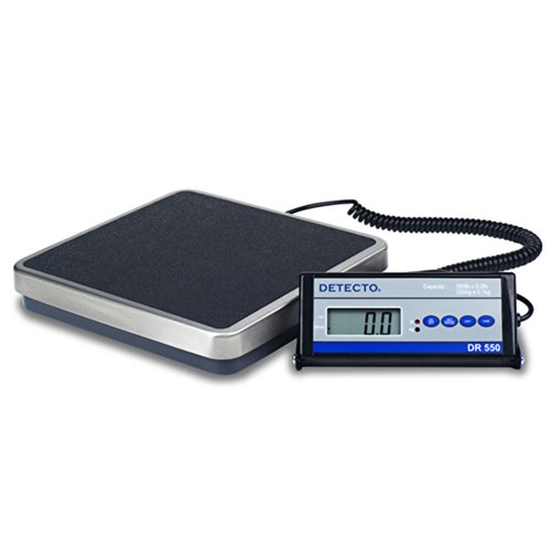 Detecto Digital Physician Scale 550 x 0.2lb / 250 x 0.1kg Portable W/Remote
