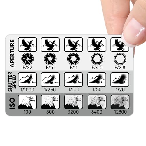 Batbaileys Productions Photographer's Cheat Card (Aperture, Shutter Speed and ISO) - Manual...