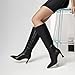 Trending Now! Best Knee High Boots for Wide Calves: 13 Comfortable Options for Women Over 50 15 Celbreez Knee High Boots Black Boots for Women Kitten Heel Tall Boots for Women Pointed Toe Wide Calf Leather Boots Side Zipper Comfort Dress Shoes 2025 Fall Boots