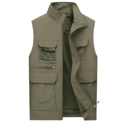 Chaleco casual multibolsillos de hombre para actividades al aire libre 1