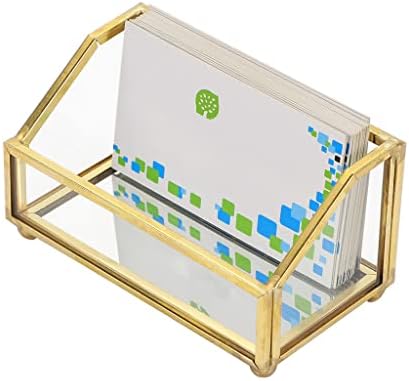 YAYODS 4 Visitenkartenhalter Edelstahl - Metall Aufsteller Für Schreibtisch