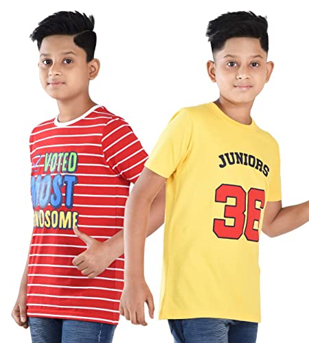 Image of Clothe Funn Boys T-Shirts Round Neck (Pack of 2)