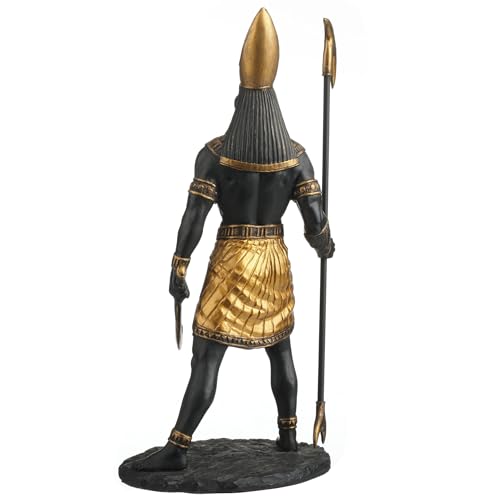 Escultura Decorativa Horus Dios Sol Egipcio 26.7 cm miniatura 4