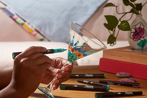 Sharpie Creative Markers, Water-Based Acrylic Markers, Bullet Tip, Assorted Colors, 2 Pieces