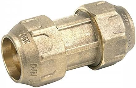 Riegopro - Collegamento uguale realizzato in ottone. Utilizzato per unire tubi di irrigazione in polietilene. Disponibile in 20, 25, 32, 40, 50 e 63 mm (63 mm).