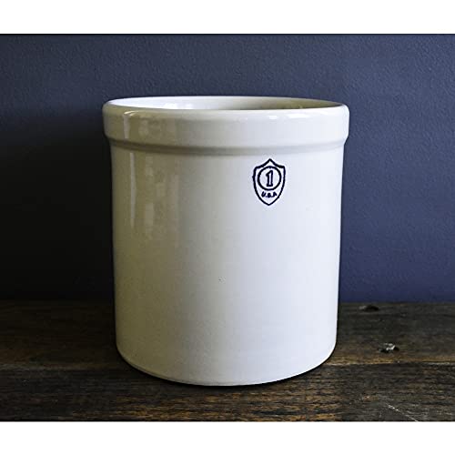 Pot à cornichons en grès de 1 gallon grand bocal de fermentation naturelle - 4