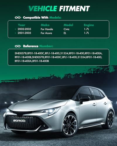 Image of SCITOO Starters New Compatible for Acura EL /for Honda for Civic 2001 2002 2003 2004 2005 1.7L SND0578 17845