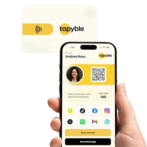 tapyble NFC Smart Business Card for Influencers - Tap to