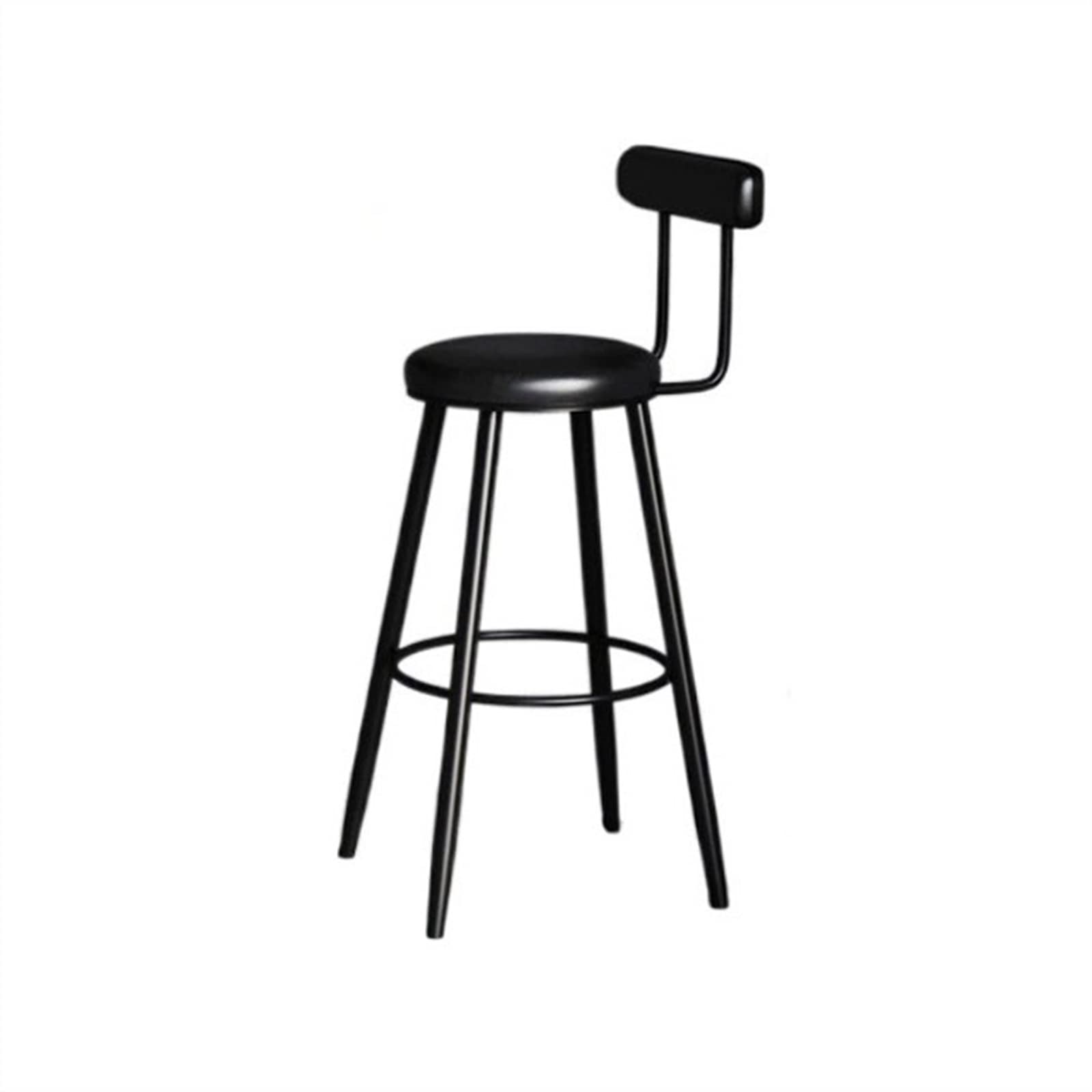 Tabouret de bar noir design nordique pour salle à manger et îlot